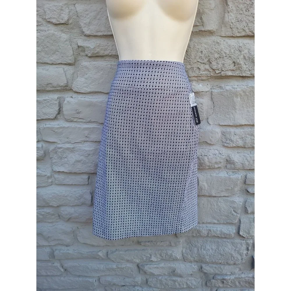 NWT Soho Apparel Black & White High Waisted Geometric Pencil Skirt Size Small